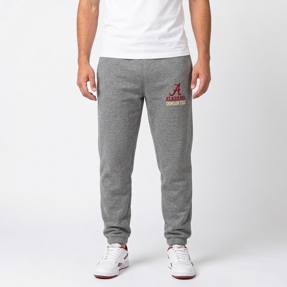 Pro-Ad Sports Alabama Crimson Tide Joggers Mens Small Grey NWOT Sweatpants
